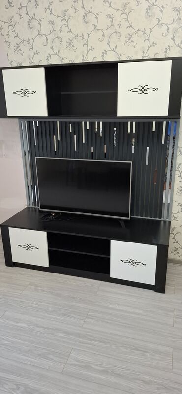 стеклянная подставка под телевизор: Yeni, Düz TV altlığı, Polkalı, Laminat, Azərbaycan