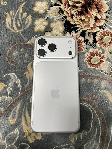 IPhone 17 Pro Max, Новый, 256 ГБ, Белый, Кабель, Коробка, 100 %