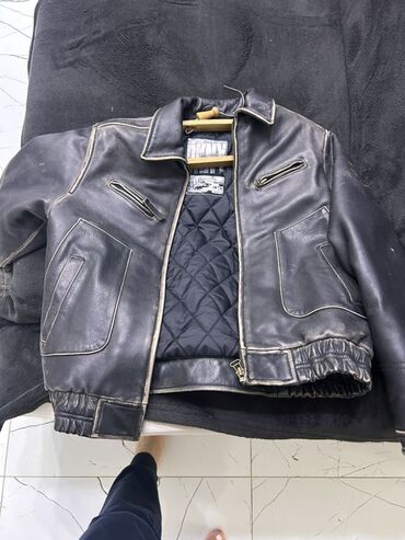 кожаная куртка мужская: Kurtka, Dəri, Qış, DKNY, M