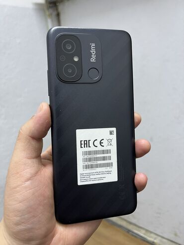 xiaomi телефоны: Xiaomi, Redmi 12C, Колдонулган, 64 ГБ, түсү - Кара, 2 SIM