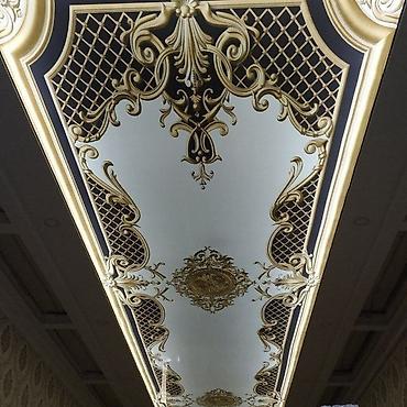 Натяжной потолок: Натяжной потолок жасайбыз тез жана сапаттуу 3D 1кв ом гланцывый 1кв — 14