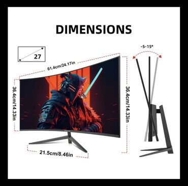 Мониторы: Монитор, Новый, LED, 27" - 28"