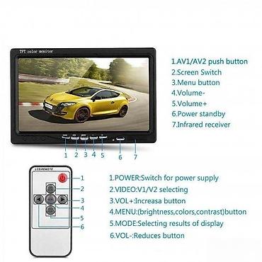 redbeat c1 tablet: TFT/LCD kolor monitor od 7 inča za automobil, kameru za rikverc — 7