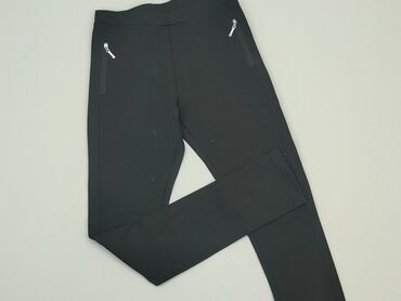 spodnie eleganckie czarne: Leggings for kids, 14 years, 164, condition - Very good