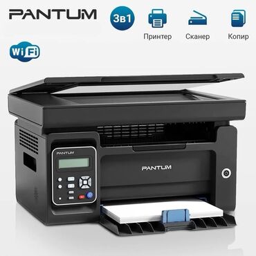 черно белый 3 в 1 принтер: Лазерное МФУ Pantum M6509NW, WiFi,USB,LAN (черно-белая печать)