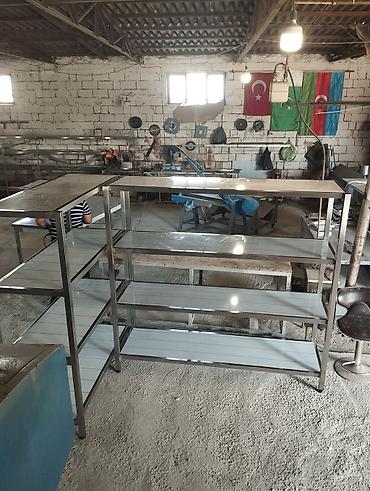 zeytun yağı: Paslanmayan poladdan (inox) hazırlanmış çoxsəviyyəli rəf sistemi - — 1