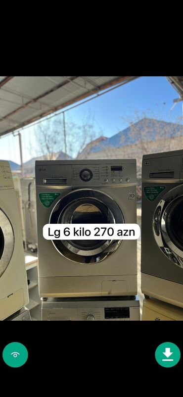 Paltaryuyan maşınlar: Paltaryuyan maşın 6 kq, İşlənmiş, Avtomat, Kredit yoxdur, Ünvandan götürmə -da lalafo.az — 8 Paltaryuyan maşınlar: Paltaryuyan maşın 6 kq, İşlənmiş, Avtomat, Kredit yoxdur, Ünvandan götürmə — 8