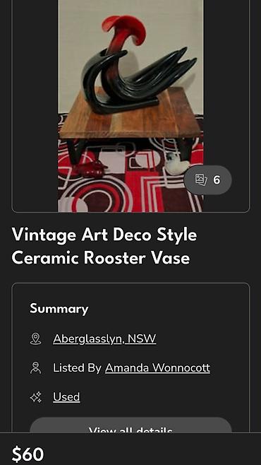 Ostali kućni dekor: Vaza nova Art Deco,skulptura ptice iz 80ih godina. Vaza skulptura Art na lalafo.rs — 3 Ostali kućni dekor: Vaza nova Art Deco,skulptura ptice iz 80ih godina. Vaza skulptura Art — 3