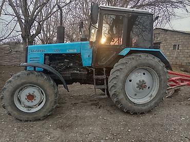boyuk masinlar: Belarus MTZ 1221 təkərli traktor + asqıda torpaq frezesi/torpaq — 4