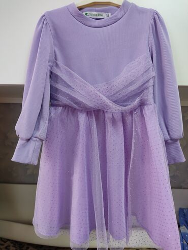 идеальном: Детское платье, цвет - Фиолетовый, Б/у