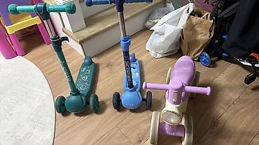 самокаты для детей: Детский транспорт: два трёхколёсных самоката Scooter и — 1