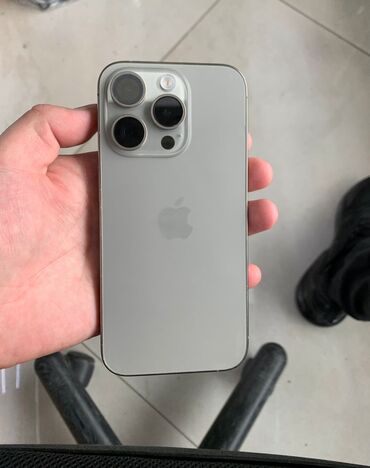 шнур айфон 15: IPhone 15 Pro, Колдонулган, 128 ГБ, White Titanium, Заряддоочу түзүлүш, Каптама, Кабель, 91 %