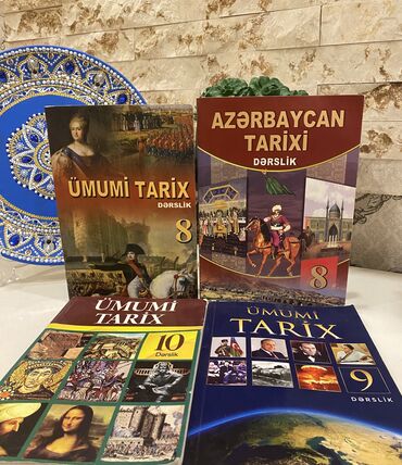 Kitablar, jurnallar, CD, DVD: Ümumi tarix 8- ci sinif- 4 azn Azərbaycan tarixi 8- ci sinif - 4 azn