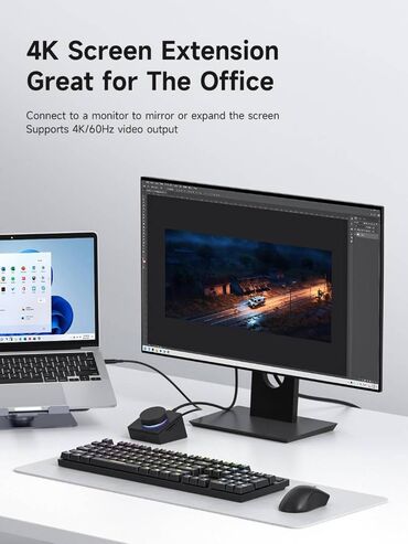 USB хабы: USB hub Концентратор Hagibis Knob USB-C с кнопками быстрого доступа — 6