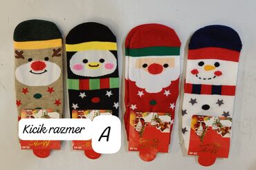 Kolqotkalar, corablar: Yeni il temalı corablar – 35-40 ölçü aralığı - Dizaynlar: Santa — 5