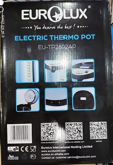 zimmer termopot: Samovar termopot termofot elektrikli termos Eurolux 6.8 litr tutumlu — 9