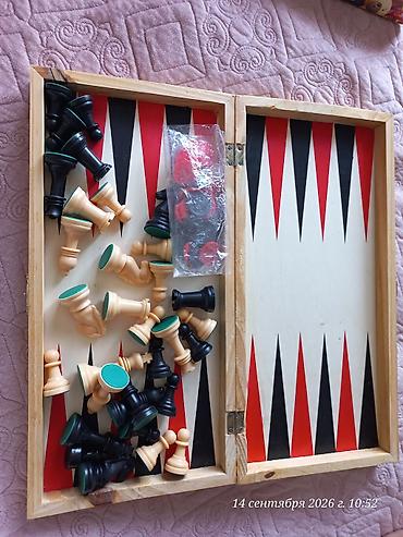 İdman oyunları: Classic Wood 3 in 1 – şahmat, dama və nərd dəsti - Brend: LEON — 3