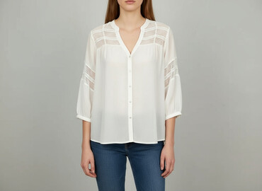 bluzki z dużym dekoltem plus size: Vila, Жіноча блуза, розмір M
