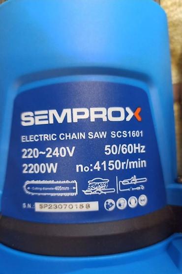Пилы: Электрическая цепная пила SEMPROX SCS1601. Подходит для распила — 1