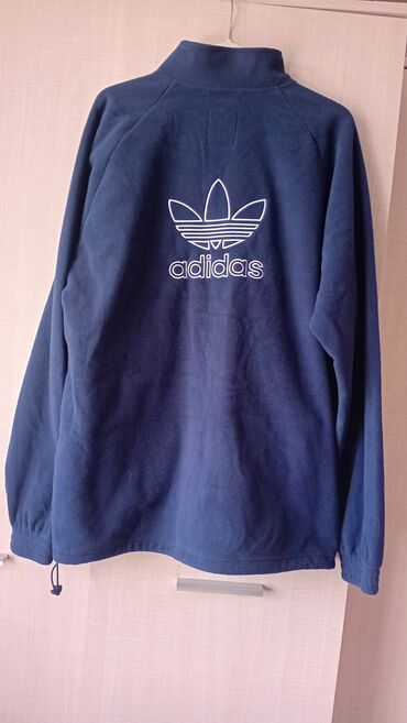 Олимпийки: Флисовая куртка Adidas Originals - Цвет: темно‑синий (navy) -