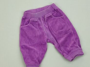 body fioletowe: Spodnie dresowe, 0-3 m, stan - Dobry
