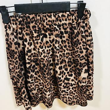 stringer alt geyimi: Leopard naxışlı ətək - Dizayn: Qəhvəyi-qara leopard printi, çoxqatlı — 1