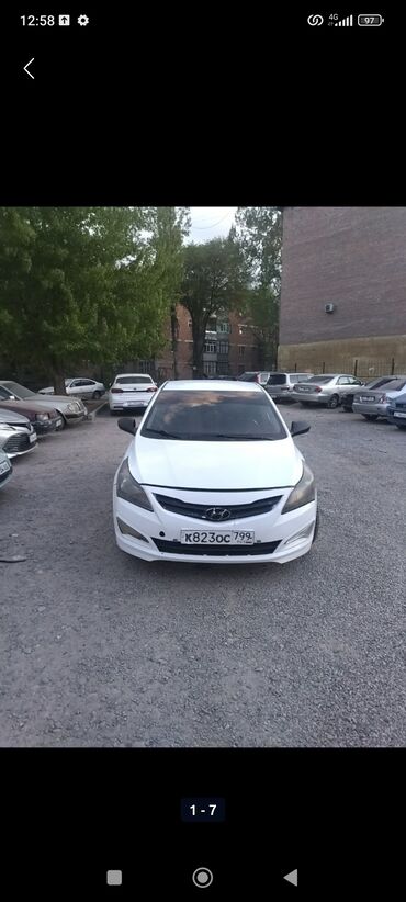авто машина арзан: Hyundai Accent: 2016 г., 1.6 л, Механика, Бензин, Седан