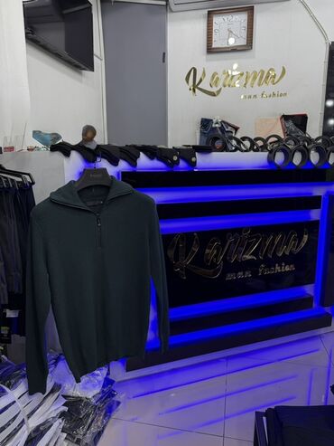 Changan: Kişi sviteri – yarım fermuarlı, “quarter-zip” model - Zərif dizayn