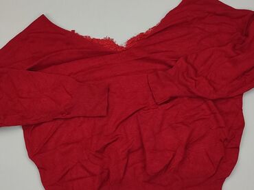 czerwone spódniczka w kratę: Sweter, M, stan - Dobry