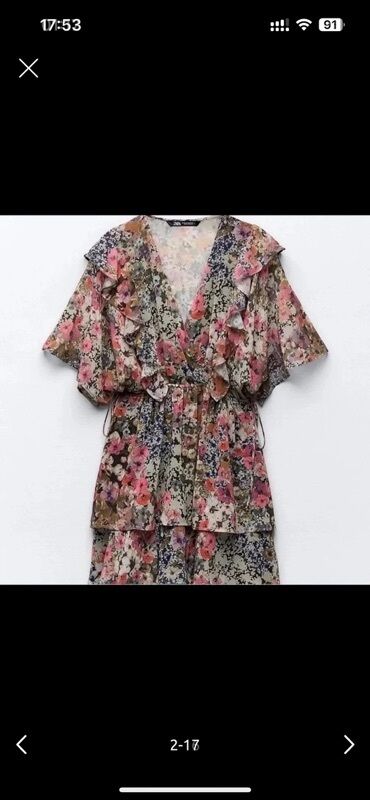 Коктейльные платья: Коктейльное платье, Мини, Zara, M (EU 38)