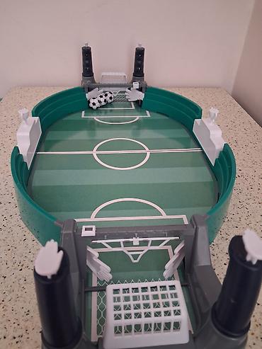 Спорт и отдых: Masaüstü futbol oyunu seti - Oval formalı mini futbol meydançası — 1