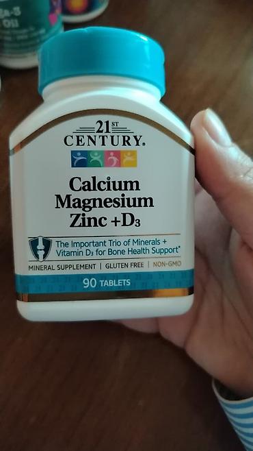 centrum vitamin: 21st Century Calcium Magnesium Zinc + D3 – 90 tablet Məhsul təsviri — 1