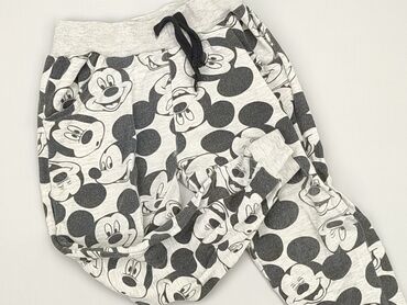 spodnie z imitacji skóry z wysokim stanem: Sweatpants, 3-4 years, 98/104, condition - Good