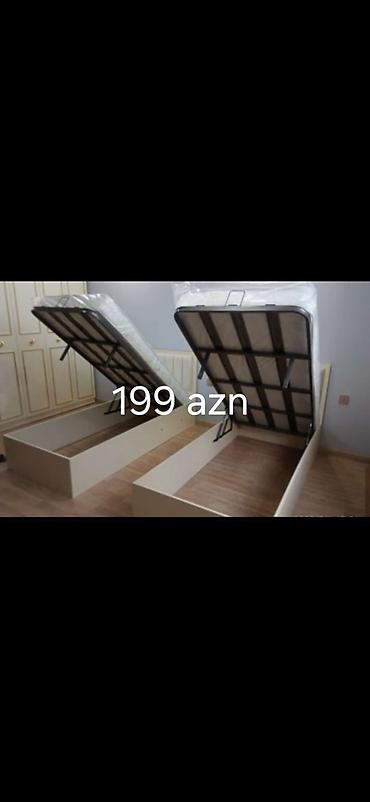 madeyra tek carpayilar: Tək nəfərlik çarpayı – müxtəlif başlıqlı modellər - Rəng: ağ karkas — 2