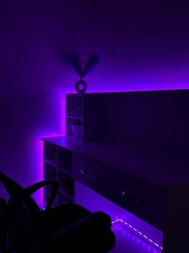 led лампы: Светодиодная лента 5 метров Имеет 12 цветов 4 режима подсветки Можно