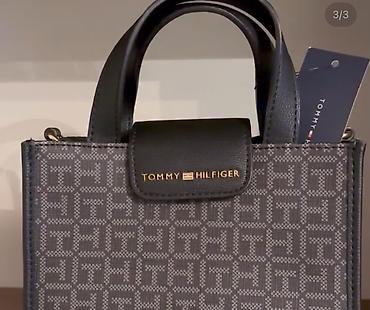 svečana torbica: Tommy Hilfiger damska mini torba/tašna sa monogram printom TH. - — 3