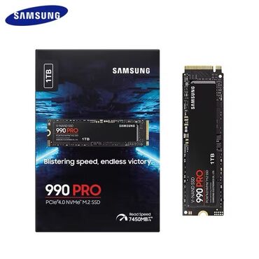 SSD diskləri: Daxili SSD disk Samsung, 1 TB, M.2, Yeni