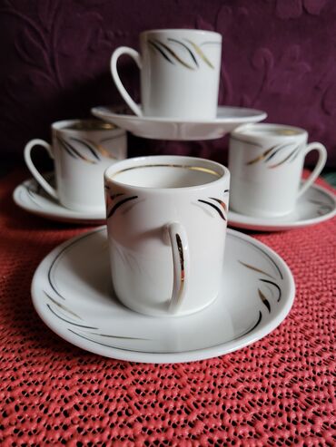 Kuhinjski setovi: Soljice nove za kafu 70te fena porcelan nemacke. Komada 4 u