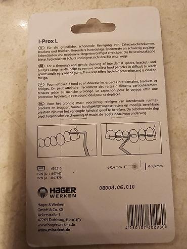 ilk disim: Miradent I-Prox L interdental fırçalar dəsti (Almaniya) - Brend — 2
