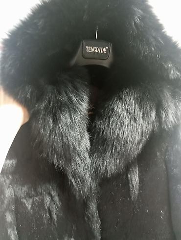 Шубы: Шуба черная,.мех кроликс капишоном — 6