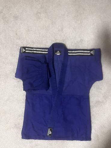 Кимоно для дзюдо Adidas, синее - 150-160см - Комплект: куртка и