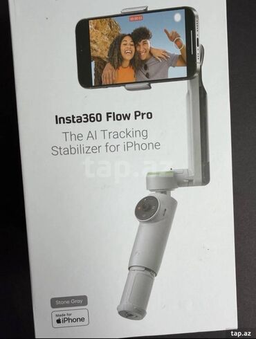 Telefon üçün stabilizatorlar: Gimball "Insta 360 flow pro" bundle Qutu açılıb, yalnız işləkliyi — 10