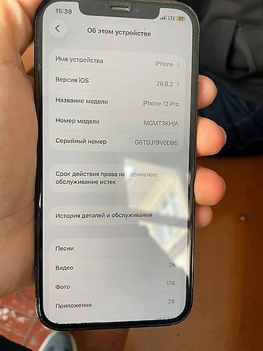 ssd 128 гб: IPhone 12 Pro, цвет Pacific
Менялась камера и батарея на ориг — 6