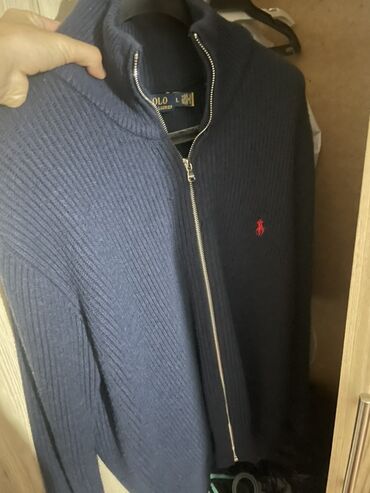 прокат надувных костюмов: Мужской свитер, L, Polo Ralph Lauren, Новый, цвет - Синий