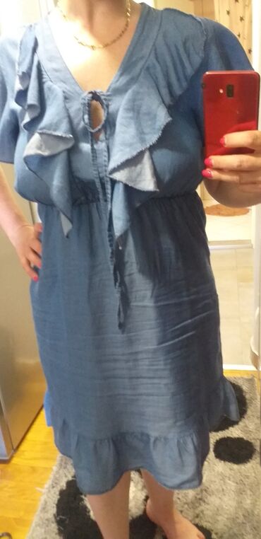 ellesse haljina: A-Dress XL (EU 42), color - Light blue, Other style, Short sleeves