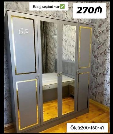 *Dolab 4 qapılı ✨ 270Azn* ✔️İstehsal Rusiya Laminat 18/lik