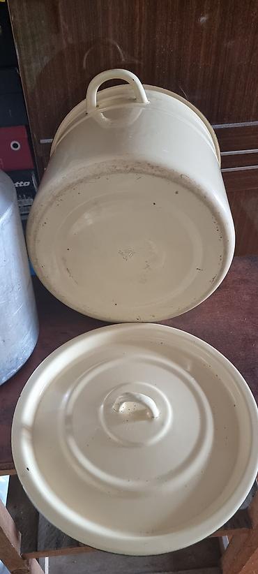 Кастрюли: Кухонная утварь Советская качественная Кастрюля эмалированная 13 — 7