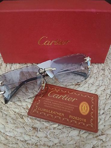 munja mekvin ranac: Cartier naočare za sunce – bezrubljni (rimless) replika — 1