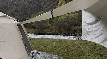 Палатки: Палатка Outdoor Go для кемпинга - Вместительная 4‑угольная палатка с — 8