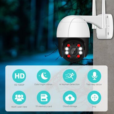 turbo hd видеокамеры в Азербайджан: Yuksek keyfiyyetli WiFi Smart Camera - asagidaki xususiyyetlere